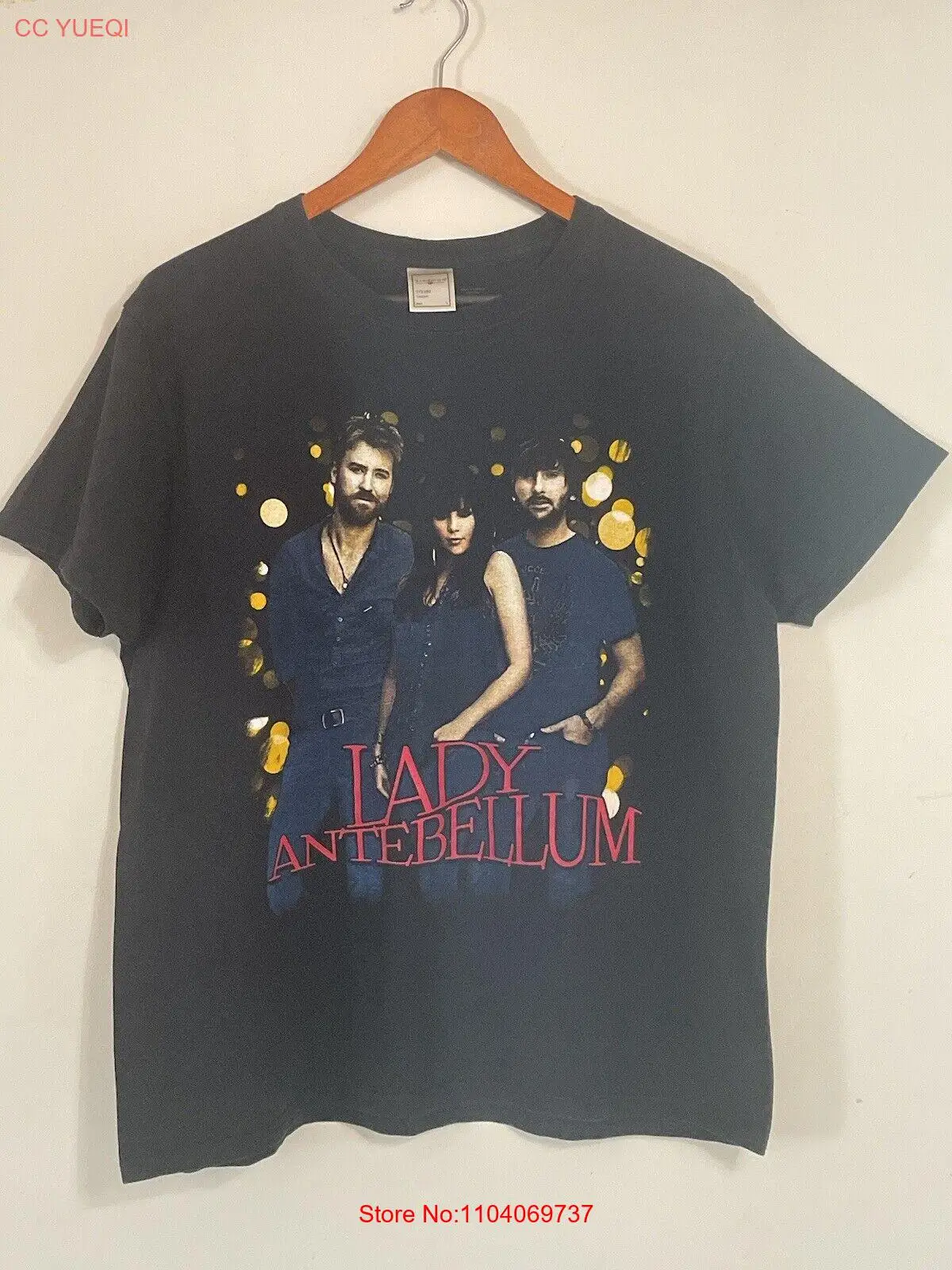 LADY ANTEBELLUM 2012 CONCERT T-SHIRT Large BLACK~6E