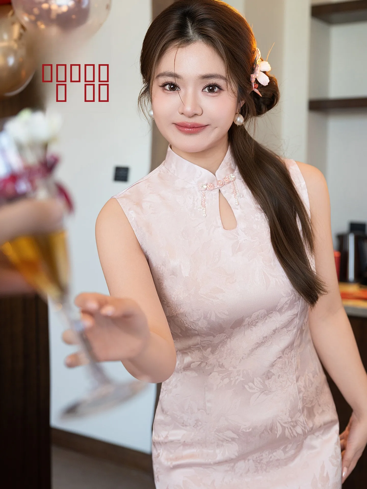 

Stunning Pink New Chinese Sle plus Size Qipao Engagement Dr Large Size Beautiful Fat MM Bride Certifie Morning Robe