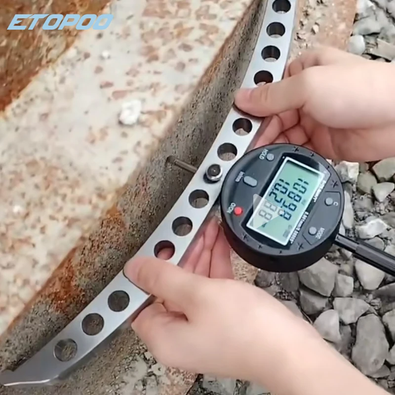 R5-700/R70-980/R200-2200/R400-6000 نطاق كبير جدًا مقياس نصف قطر رقمي مؤشر نصف قطر رقمي مقياس نصف القطر الخارجي الداخلي