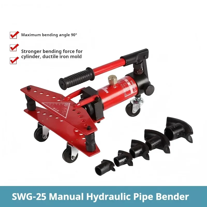 New Hydraulic Pipe Bender hine 10-MM Steel ual Hydraulic Tool Manual Mandrel Tube Bende