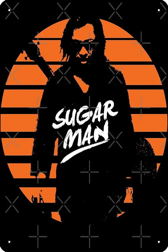 Постер Sixto Родригес-сахарный человек металлический знак Декор-8x12 дюймов Бар Паб гараж мужская пещера настенное искусство