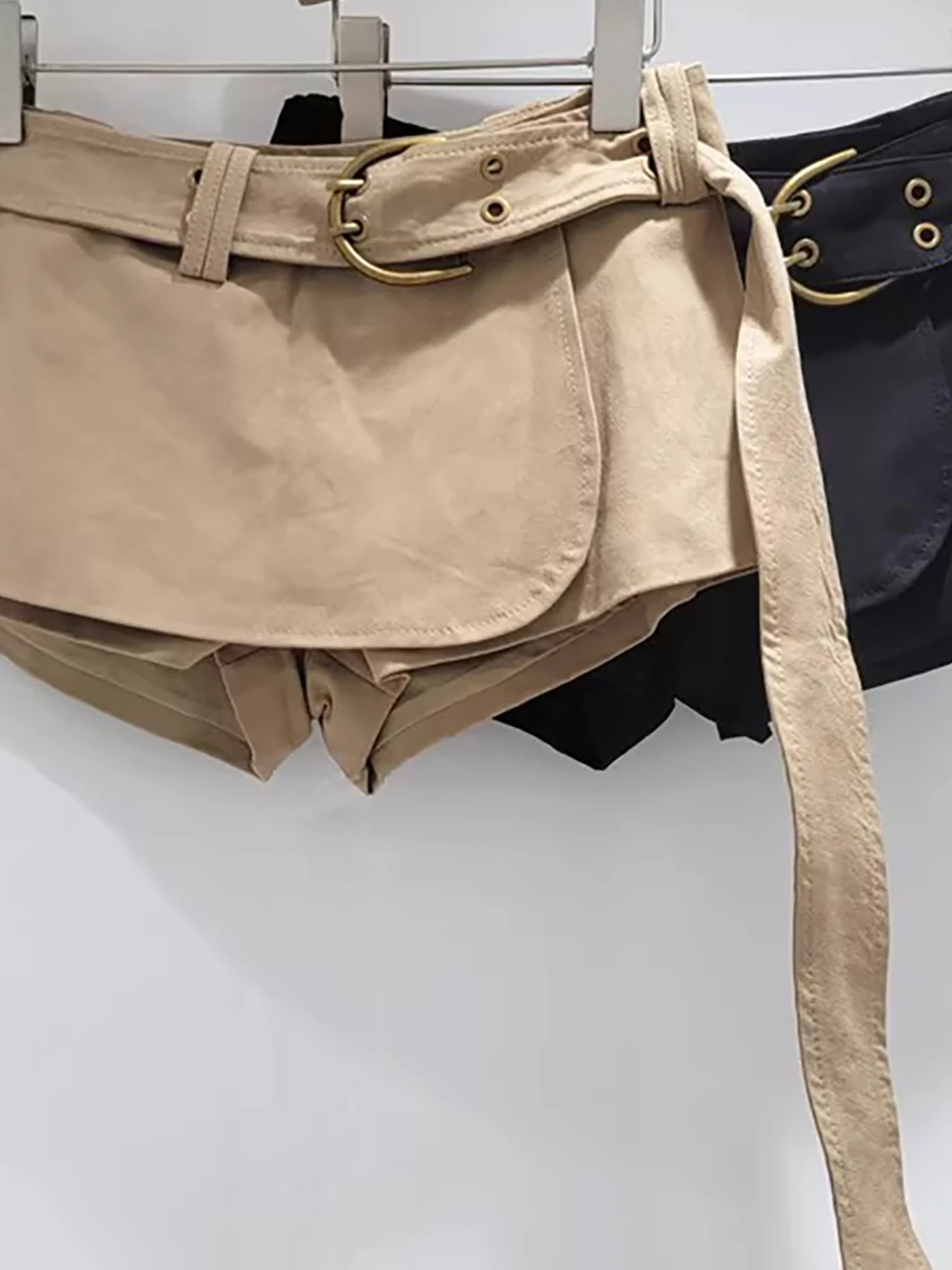 Retro Khaki Workwear  Skirt Women's Autumn 2026 New Anti-Light Versatile Sexy Slimming Bodycon Half-length Skirt