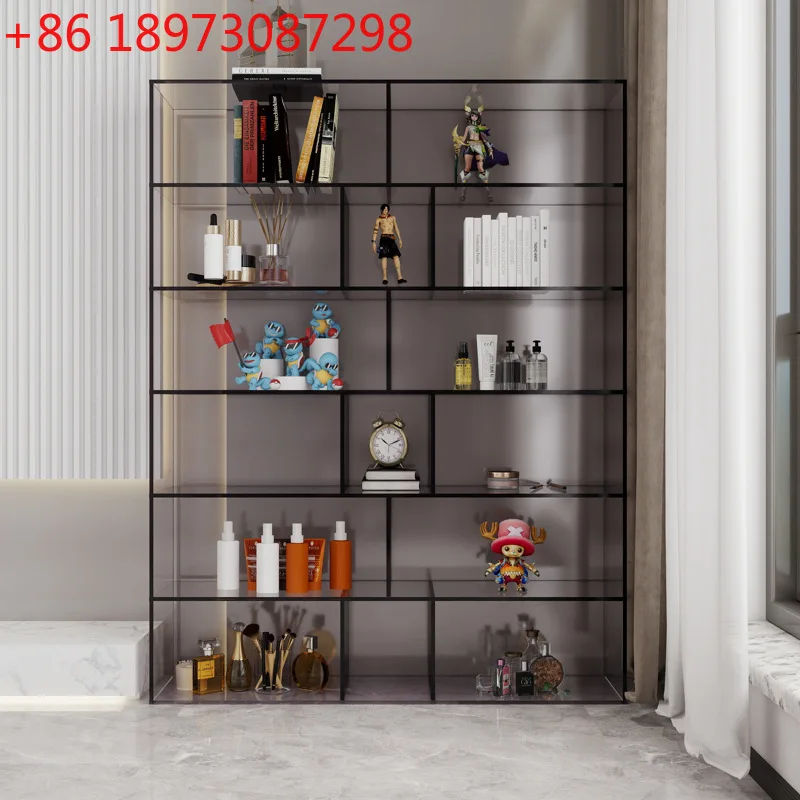 

Simple multi-layer acrylic display stand, living room floor shelf, cosmetic storage rack
