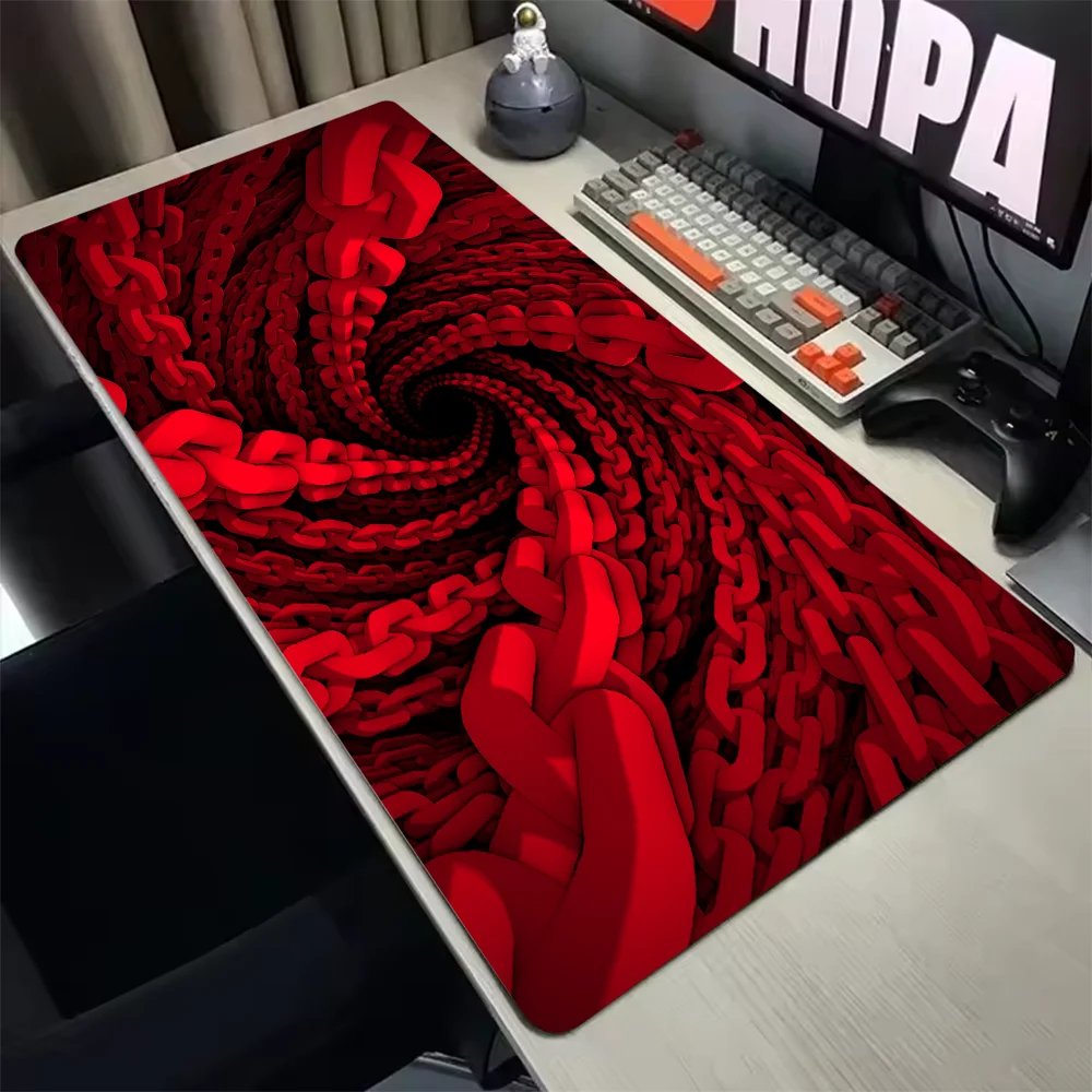 

Deep Crimson Cage 3D Gaming mousepad: Non-Slip Rubber Base & Precision Surface for Superior Control in FPS, MOBA, and PC Games