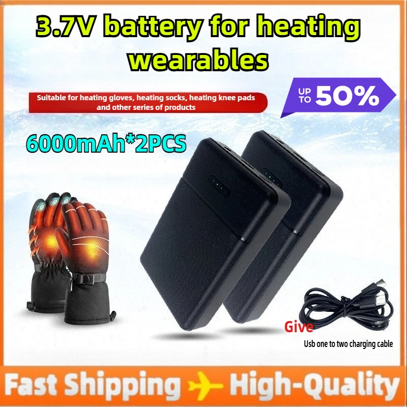 

3.7V 6000mAh Heating Product-Specific Batteries for Heated Gloves Suitable Socks Scarves and Clothing Power Supply