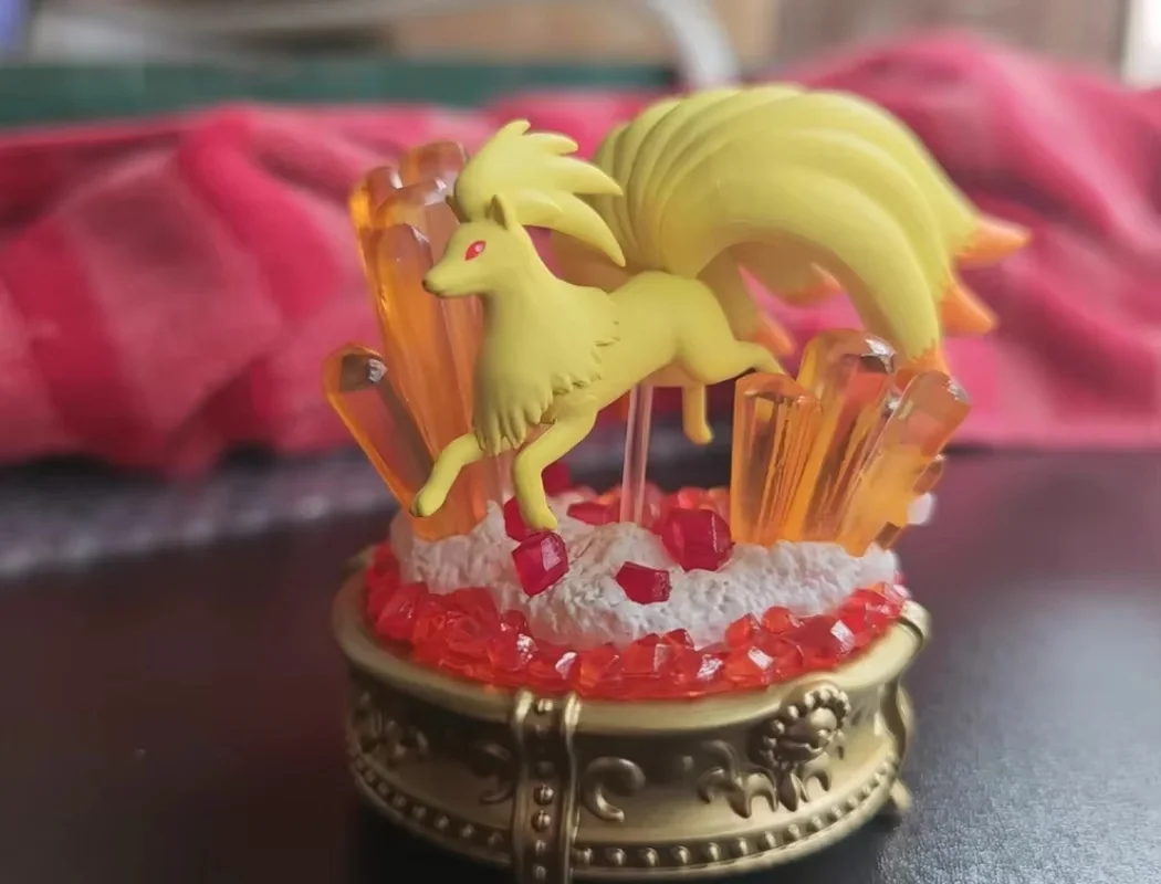 إعادة تعييل جديد حار بوكيمون معجزة غامضة من الأحجار الكريمة المتلألئة مصغرة المشهد نموذج لعبة عصرية جمع عمل نموذج الهدايا