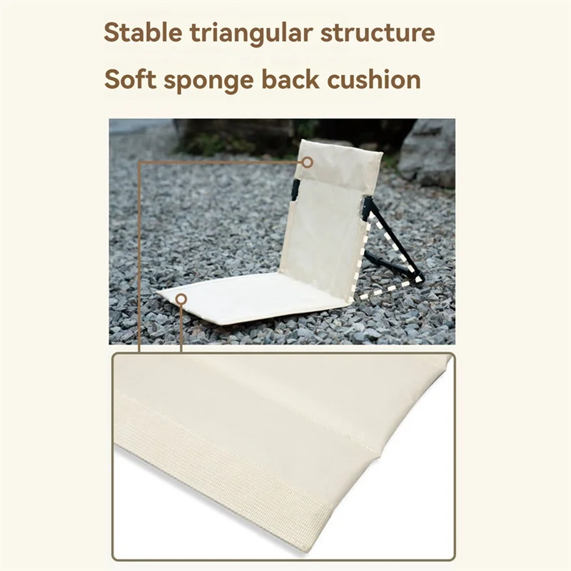 A89E-Outdoor Camping Folding Chair Camping Folding Chair Portable Beach Camping Chair Casual Tent Back Recliner Chair Recliner C