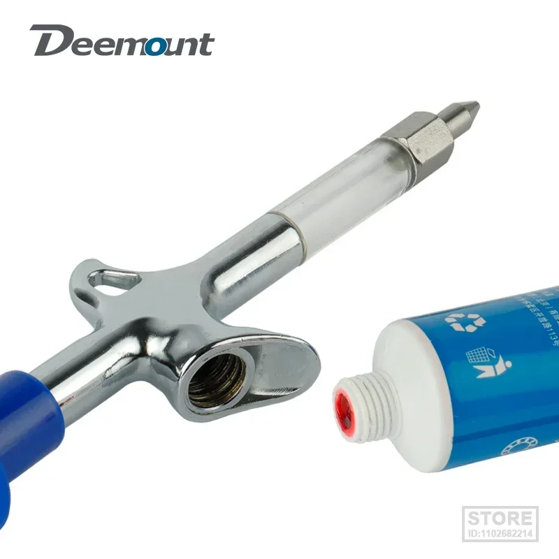Bicycle Grease Applicator Hub Bearing Headset Bowl B.B. Oiling Service Syringe Injector Bike Gun W 0.9mm Needle Nozzle