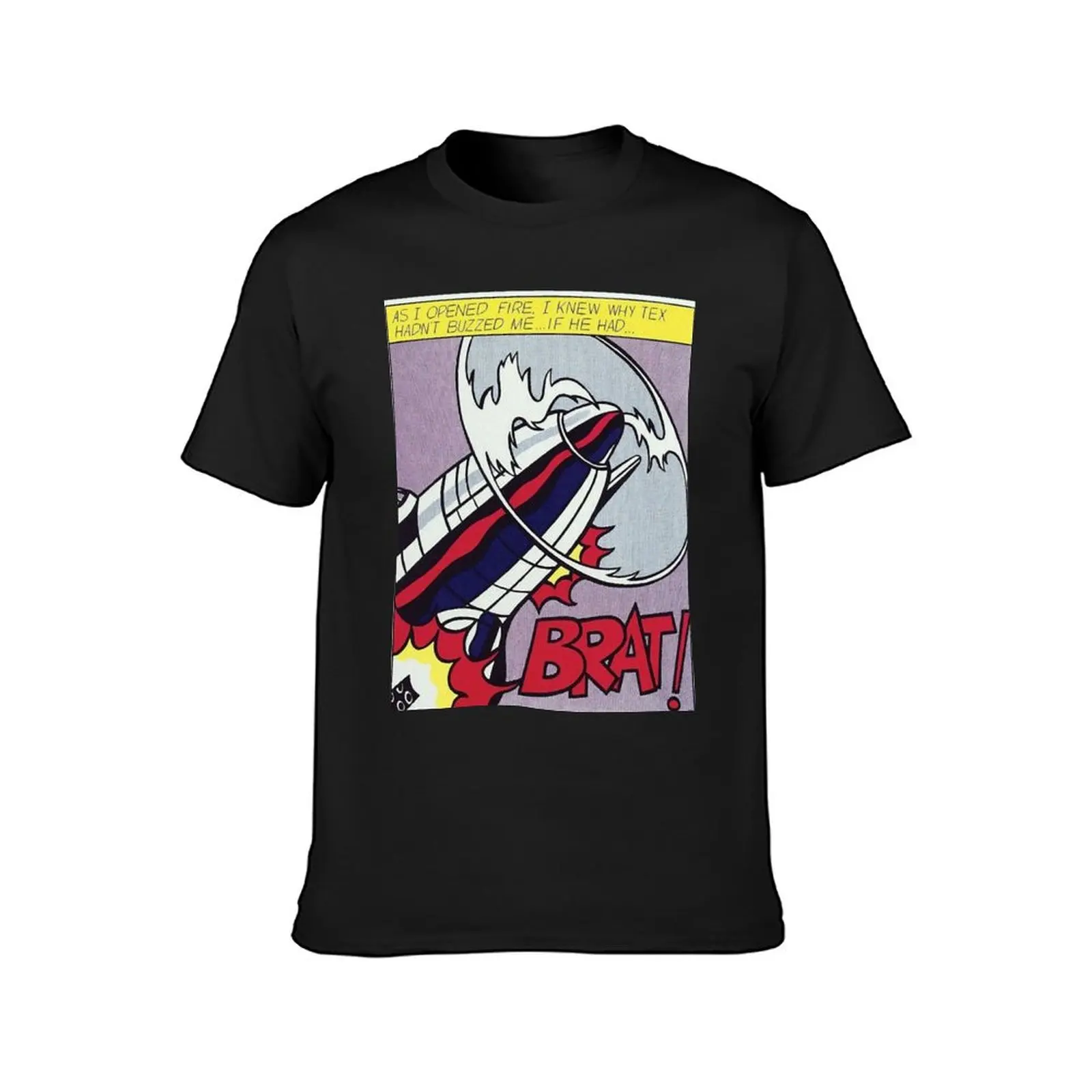 Roy Lichtenstein, Brat! T-Shirt graphics boys whites hippie clothes mens t shirt