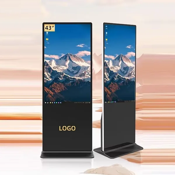 

55-дюймовый ультратонкий мультимедиа ЖК-цифровой тотемный рекламный экран киоск рекламный киоск с сенсорным экраном