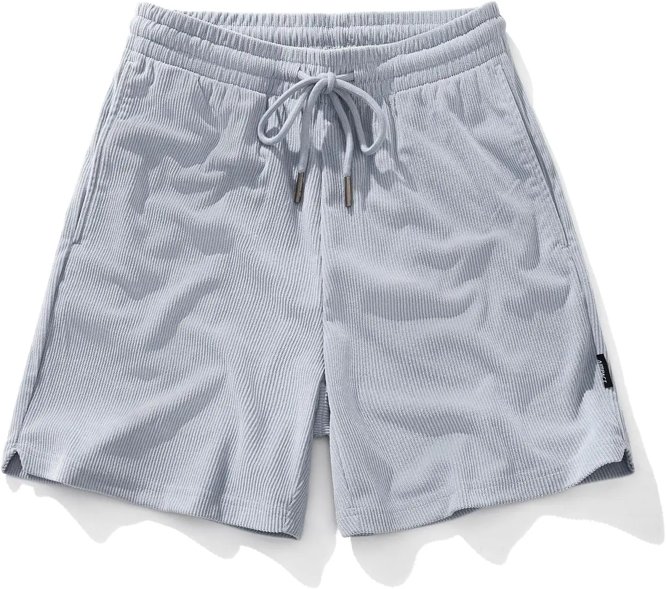

AIMPACT Mens Corduroy Shorts 6 Inseam Casual Elastic Waist Drawstring Summer Beach Shorts for Men with Pockets