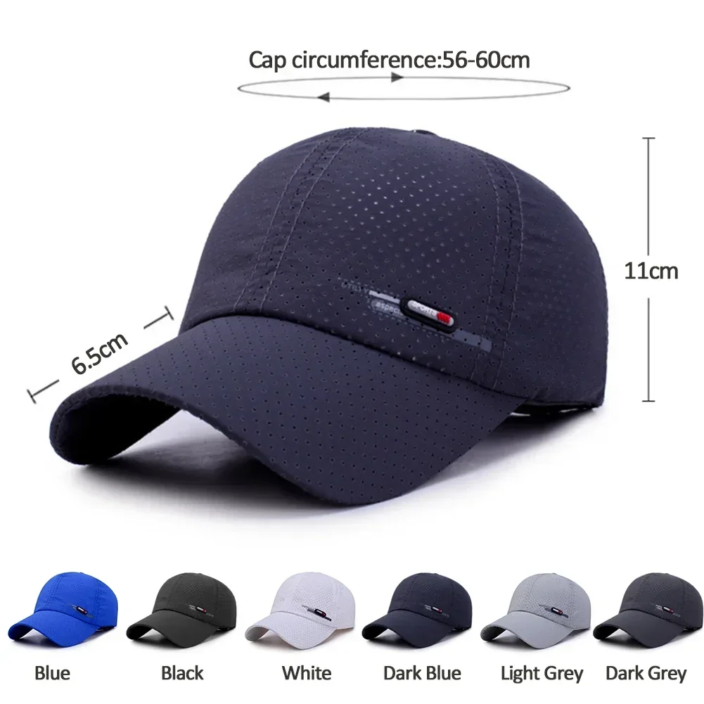 Summer Luxury Brand for Men Sports Running Sweat Baseball Cap Male Canada Golf Caps Quick Dry Women Solid Snapback Bone Hat