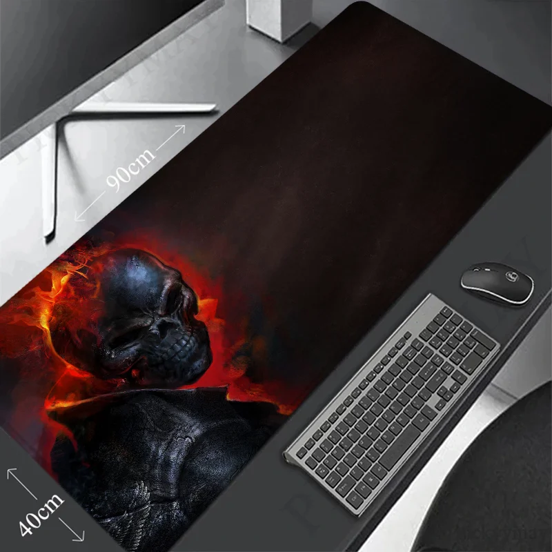 Skeleton Large Mouse Pad Anime Pc Accessories Mousepad Gamer Desk Mat Game Mats Deskmat Gaming Mause Office Pads Xxl Desktop