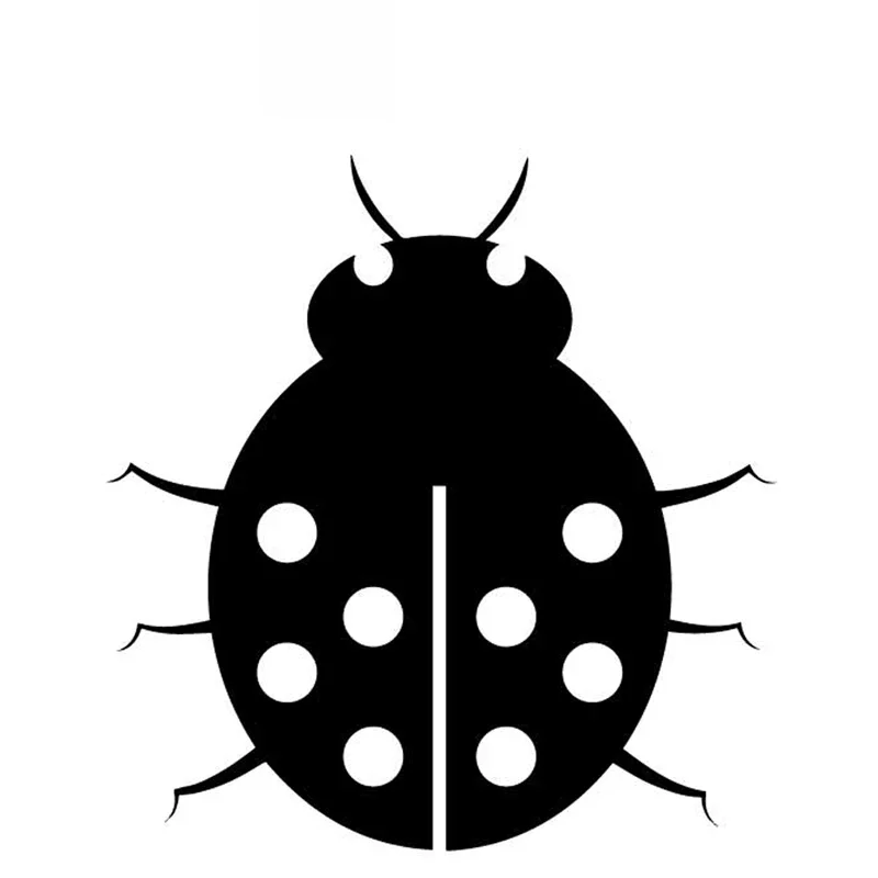 

Ladybug Cartoon Animal Decals Fashion Car Window Decoration Decals Personalized Pvc Waterproof Decals Black/white, 15cm * 15cm