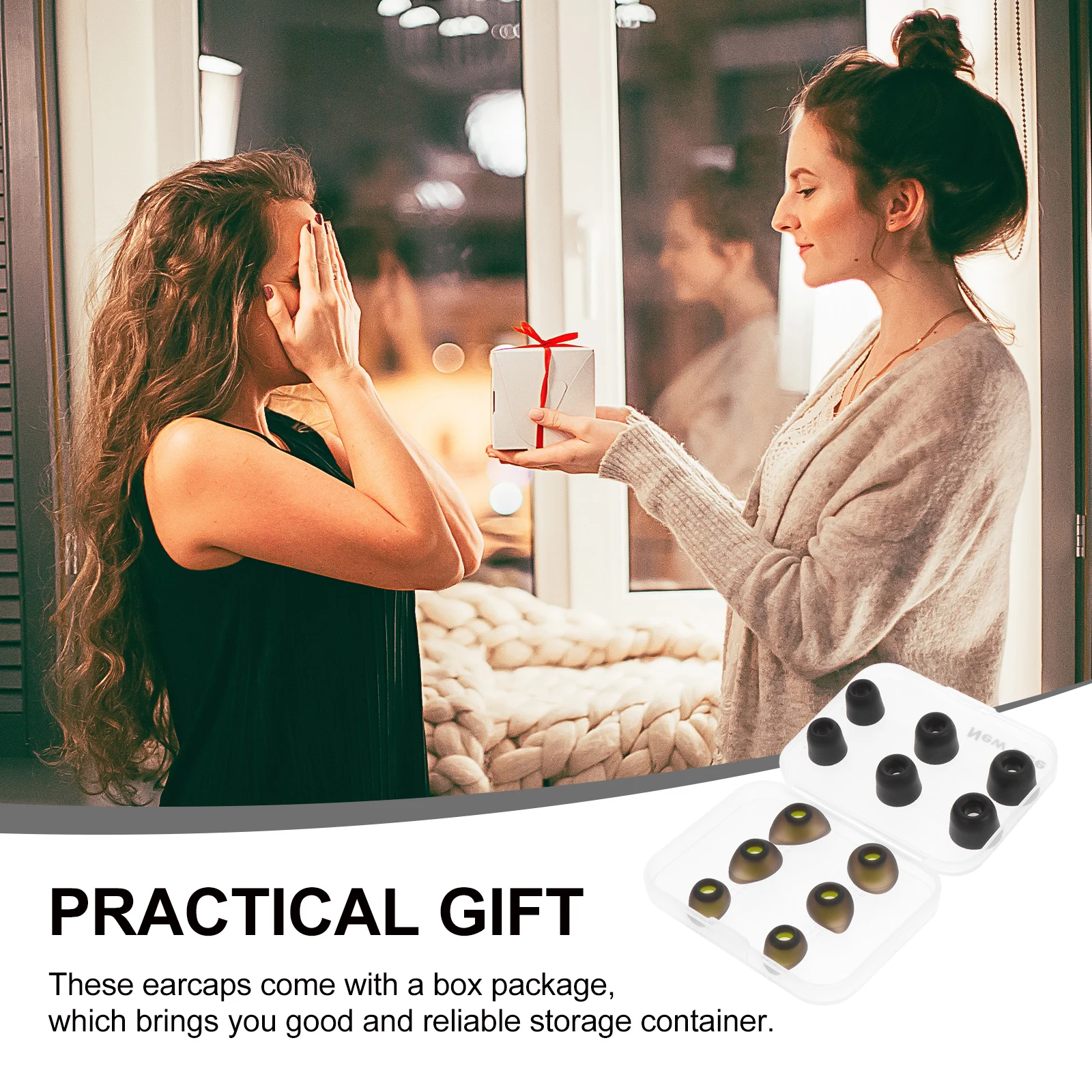 

Memory Foam Ear Plugs Slow Resilience Sponge Pads Earplugs for Work Earphone Reusable Headphone Tip