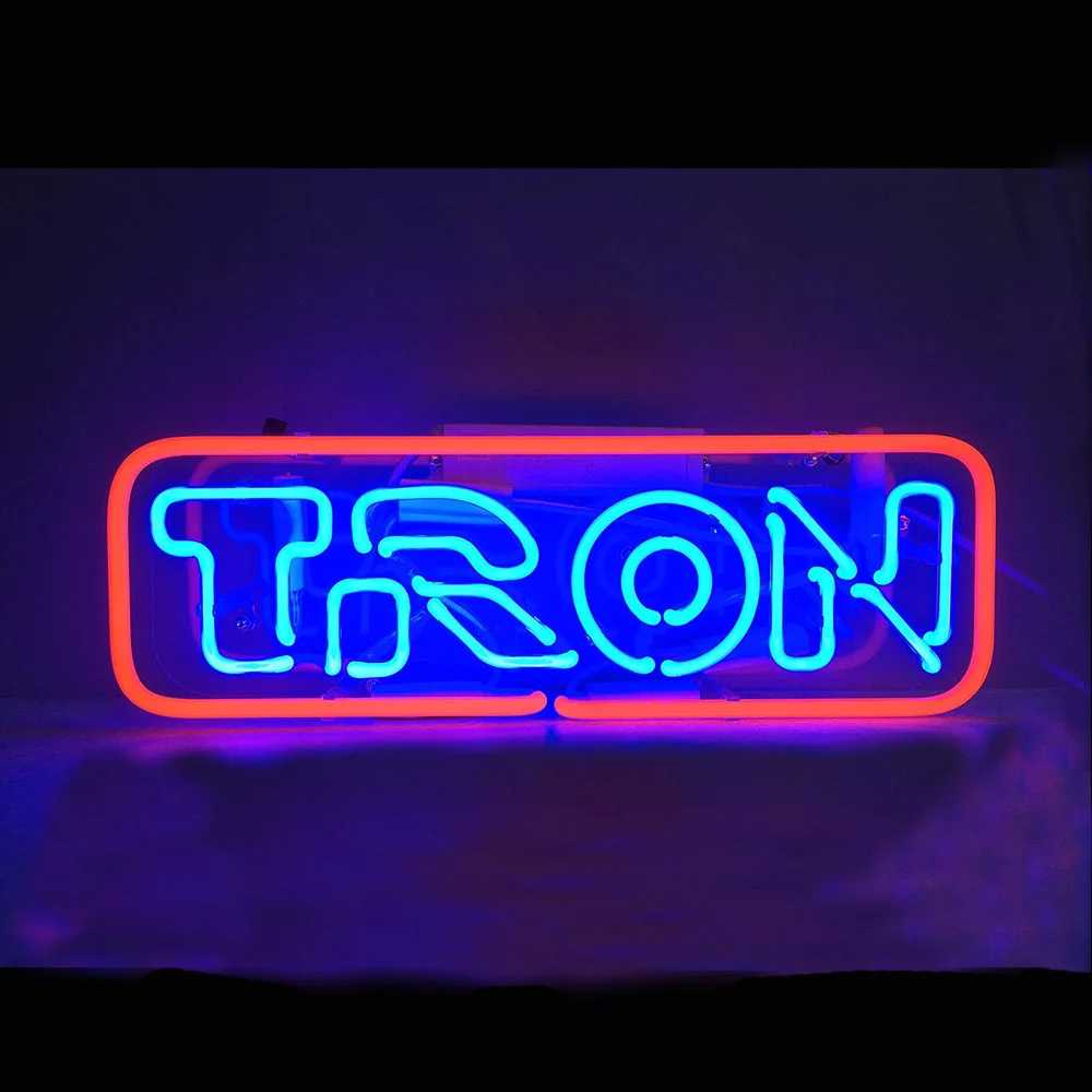 TRON FLYNN'S ARCADE Neon Light Gaming Sign Custom Handmade Real Glass Tube Advertise Room Wall Decor Display Lamp Gift 14