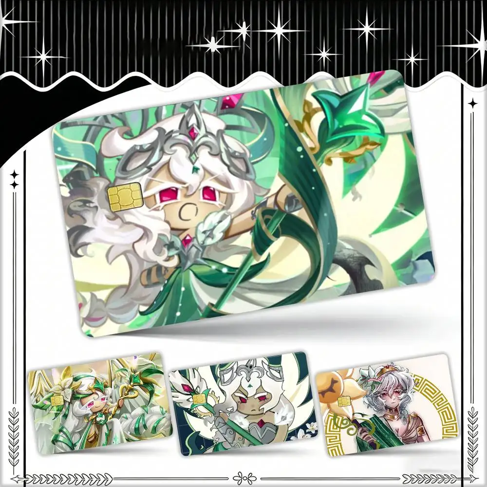 

Anime White Lily C-Cookie Waterproof Film Skin Cover Credit Card Stickers Debit Front Bank Bus Pass