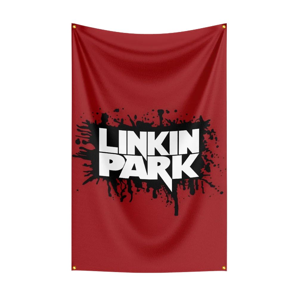 3x5 قدم فرقة الروك الثقيلة L-Linkin-Parks العلم البوليستر الطباعة الرقمية راية لغرفة النوم جدار الفن خارج الباب نسيج ديكورا #4