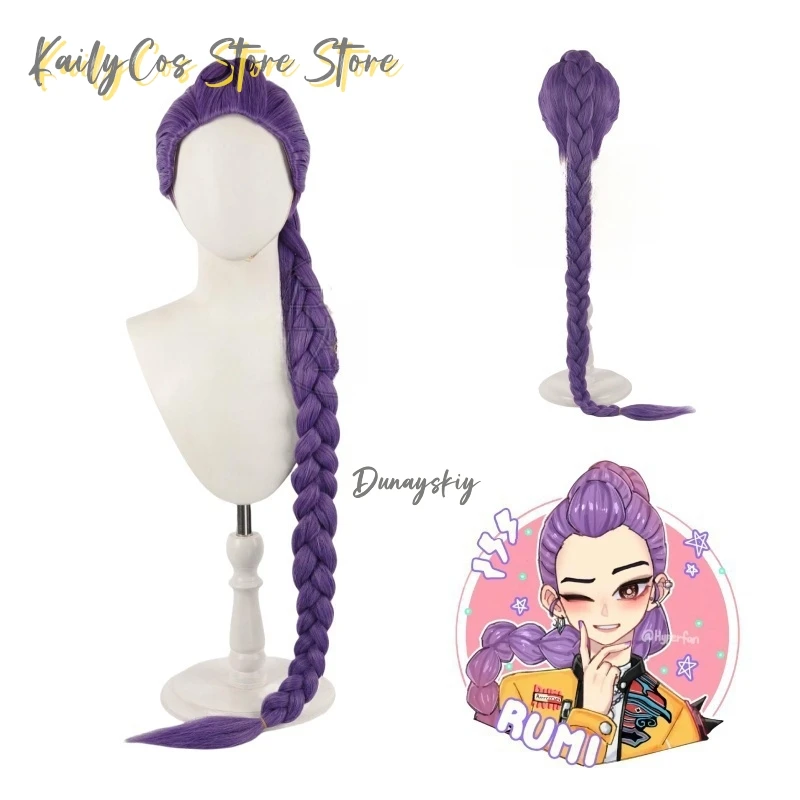 

Аниме Kpop Demon Hunters Rumi Superstar Косплей Парик Huntrix Girl Group Парик Женщины Хэллоуин Вечеринка Ролевая игра 케이 мэн데 Советы되고스