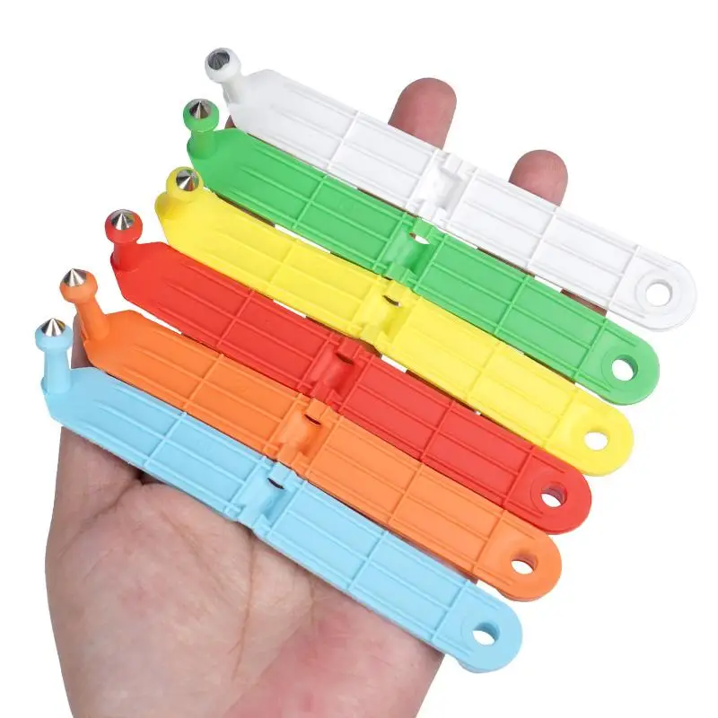 علامة أذن الأغنام بدون شخصية قطعة واحدة لوحة رقم أذن الأغنام الماشية مزرعة الدواجن علامات تحديد الحيوان 10 قطعة #3