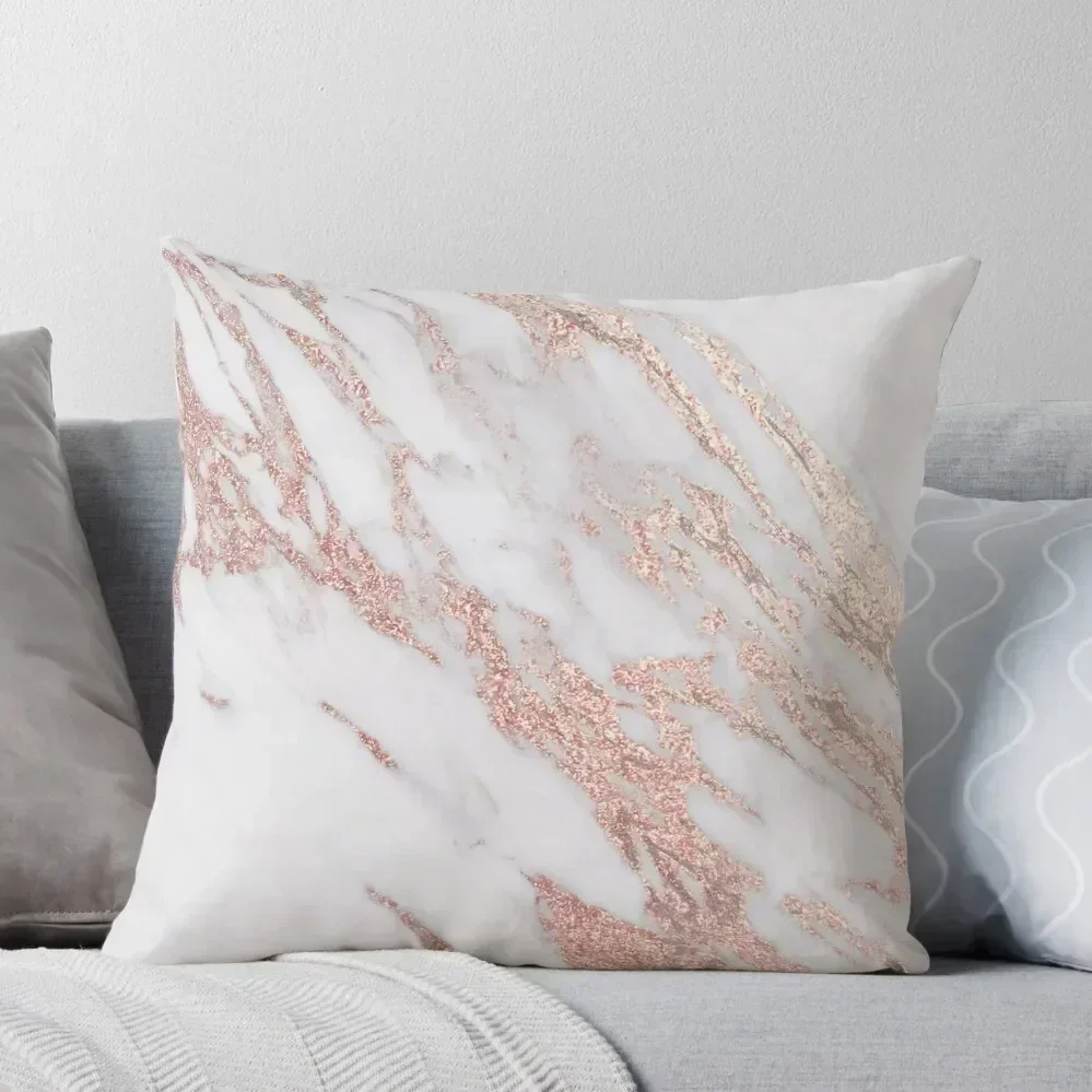 

Blush pink rose gold marble Throw Pillow Luxury Pillow Case Bed pillowcases Cushions For Children pillow