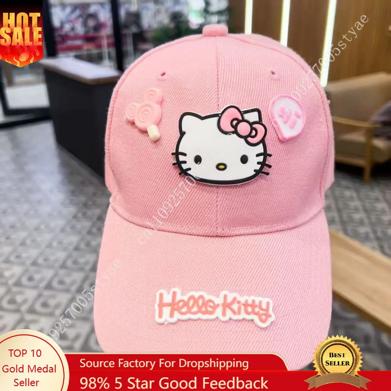 Minimalist Sanrio Hello Kitty Baseball Cap 2026 New Style High-value Baseball Sweet Girl Baseball Cap