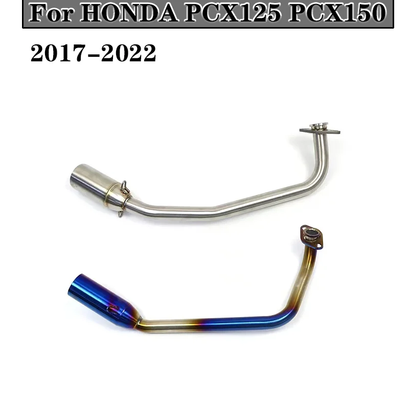 

PCX 125 150 Motorcycle Scooter Exhaust Muffler Full System Middle Pipe Slip-On Escape Fit For HONDA PCX125 PCX150 2017-2022