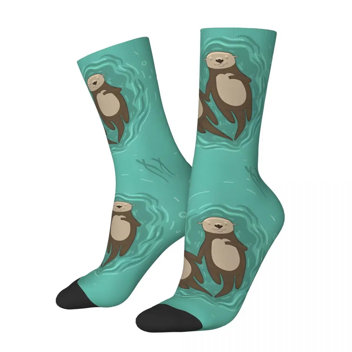 Vintage Significant Otters Men's Socks Unisex Hip Hop Seamless Printed Crazy Crew Sock Gift