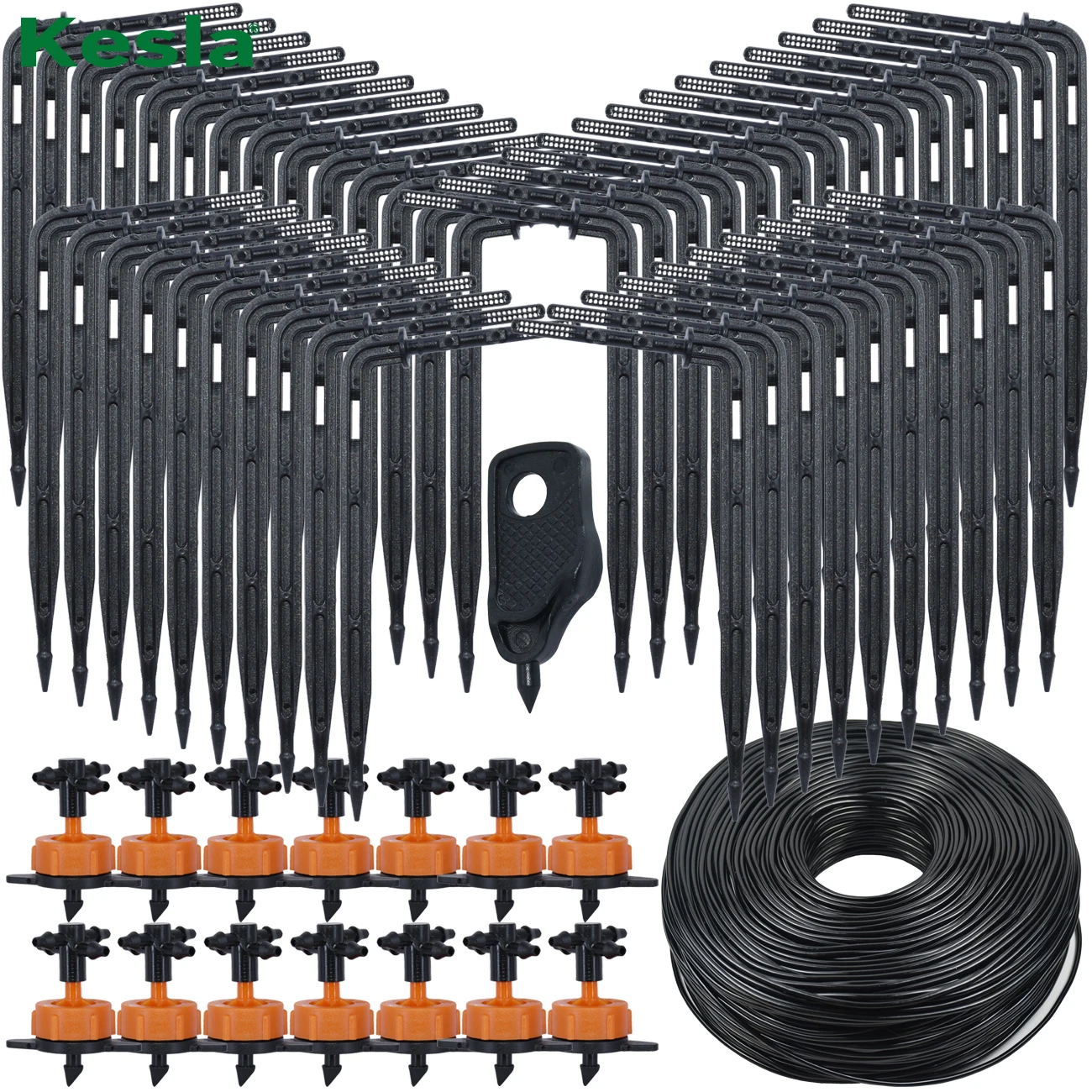 

KESLA 2L arrow drip system emitter 4-way 3/5mm Hose drip arrow Dripper Greenhouse Irrigation system water drop garden 5-50set