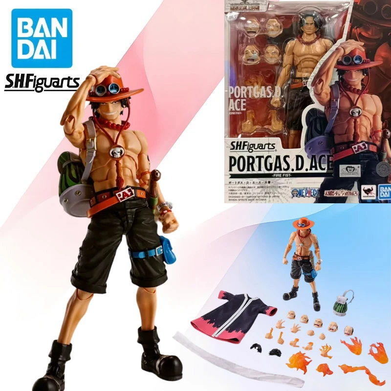 

Bandai SHF S.H.Figuarts PORTGAS.D.ACE FIRE FIST Figure Finished Model Anime Action Toy Gifts for kids SOLDIER SET