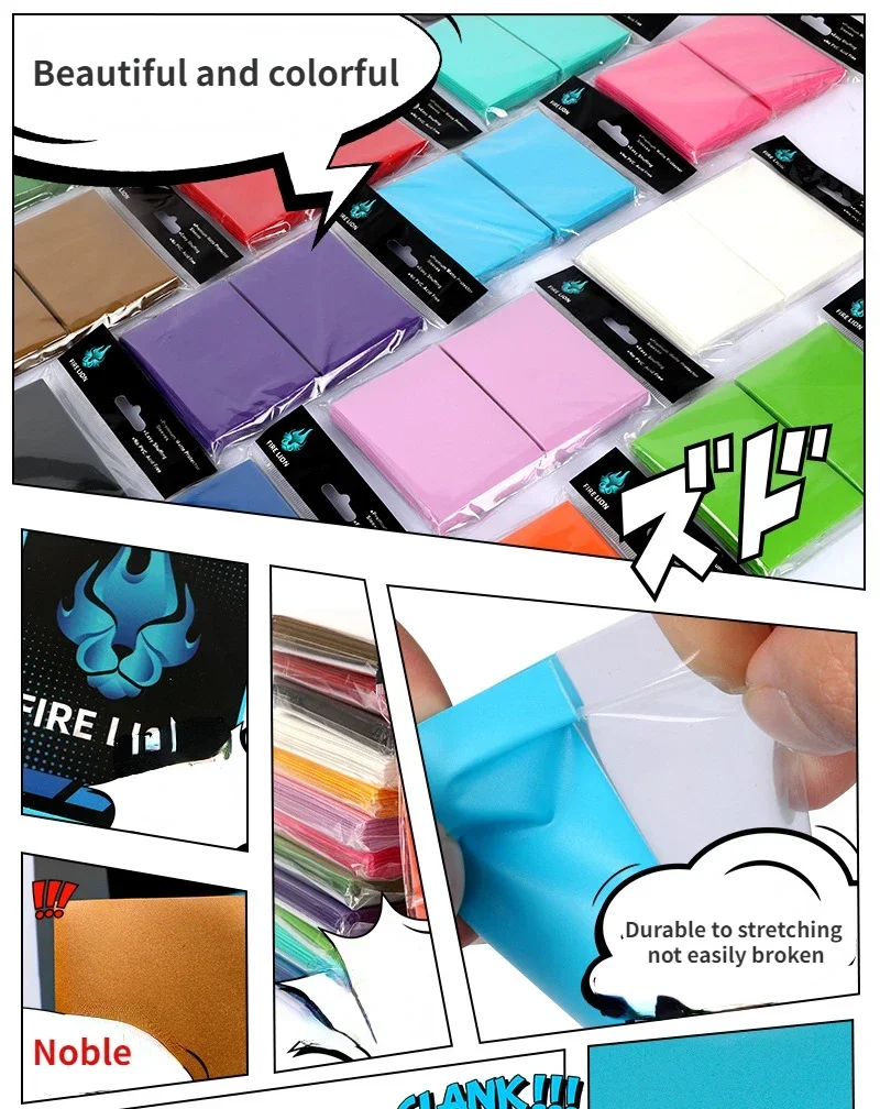 100PCS 66x91mm 매트 Katana 트레이딩 카드 슬리브 홀더 MTG Yugioh 카드 슬리브 용 TCG 카드 수호자