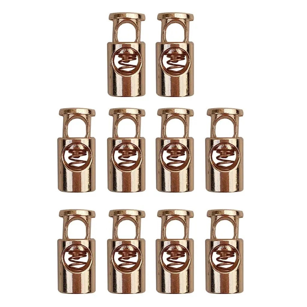 

Золотистая металлическая фиксаторная пряжка с одним отверстием для шнурков, рюкзаков, спортивного инвентаря и багажа