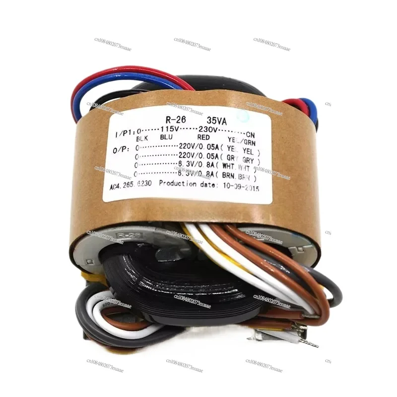 115-230V Audio Transformer R Type 35W 220V × 2 + 6.3V × 2 R Cattle Power Transformer Tube Preamp