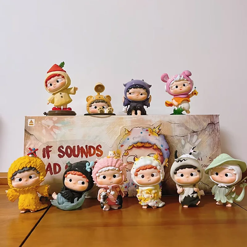Heyone OZAI Série Se o Som Tivesse Forma Brinquedos Blind Box Bonecos de Ação Anime Kawaii Caixa Misteriosa Bonecas Presente para Meninas