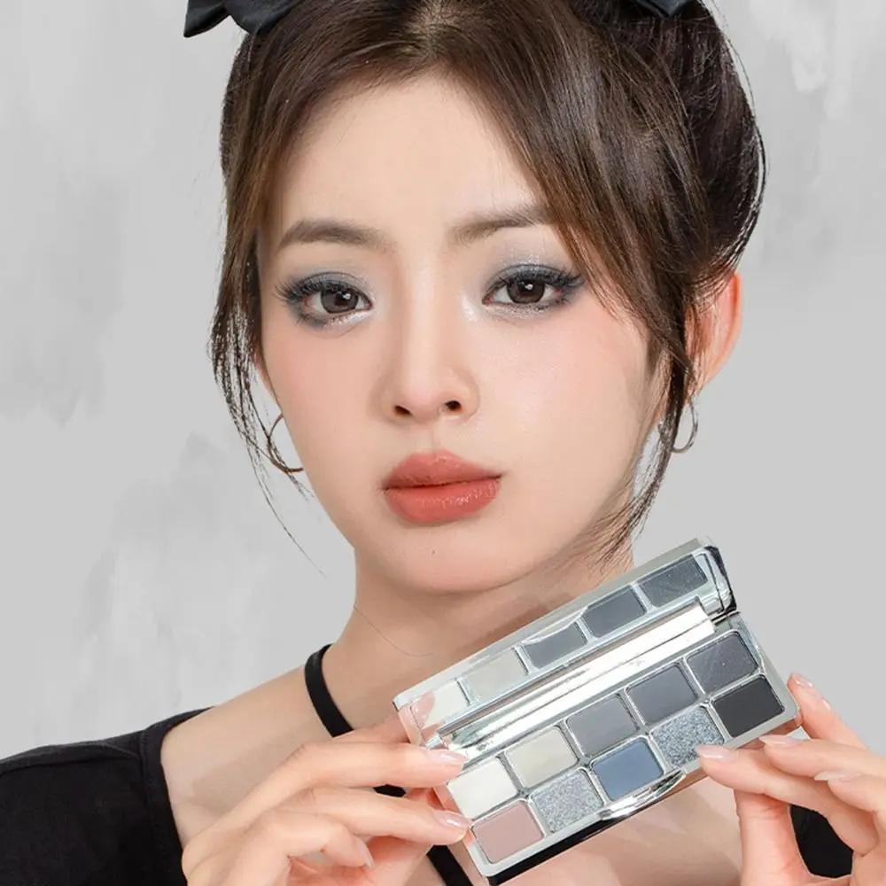 Gifts Multifunctional Pearlescent Palette Matte Fine Shimmer Eye Makeup Eyeshadow Ten-color Blue Eyeshadow Palette
