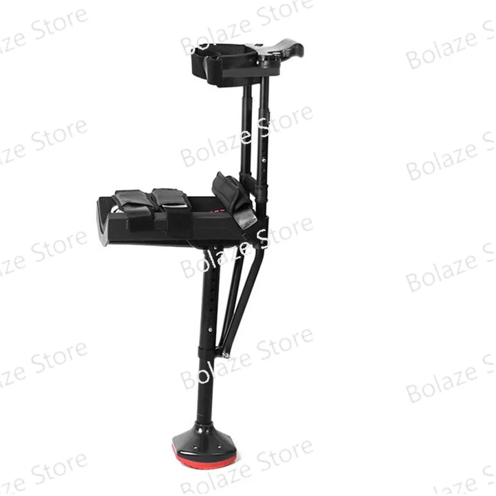 Support-Free Walking Aids Knee Walker Single-Leg Telescoping Assisted Walking Stick Hands Free Crutch Leg Knee Mobility Support