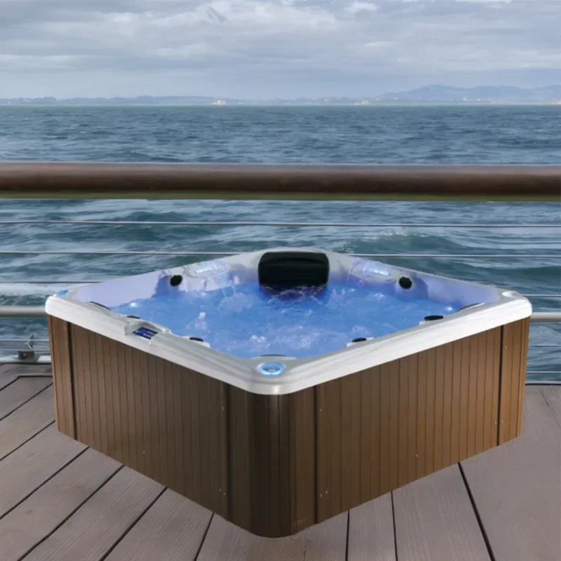 Big Pool Surfing Massage Heated Bubble Villa Homestay Bath SPA Bubble Pool