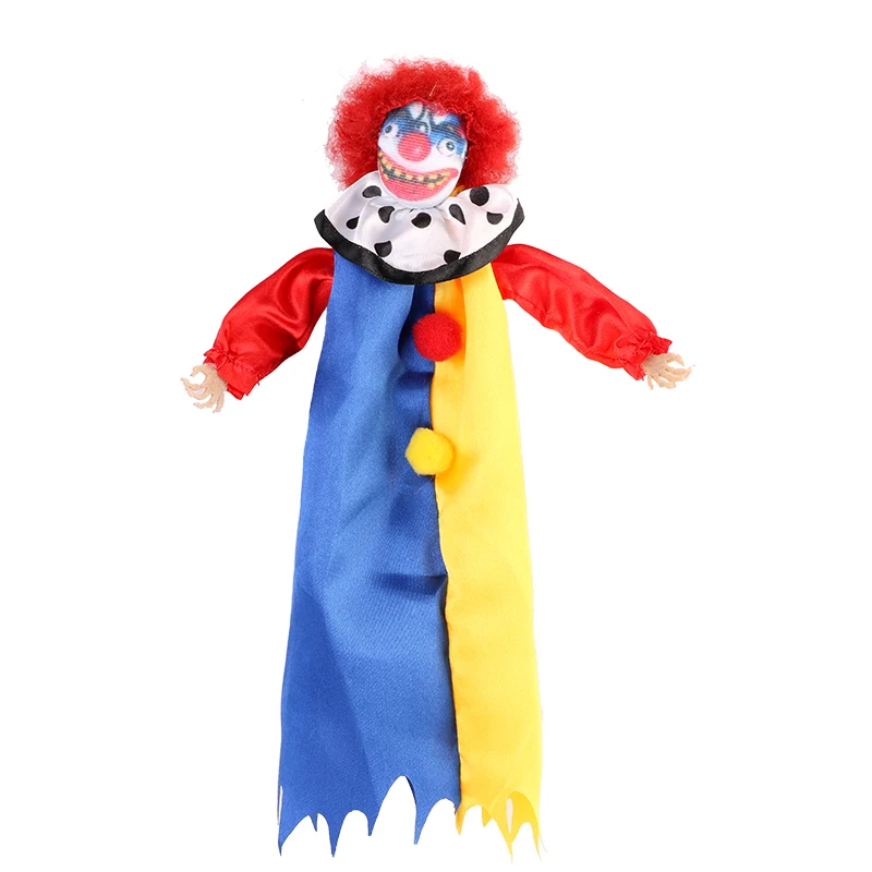 Scary Clown Doll Indoor Decor Halloween Props Home Decoration Halloween Clown Props Halloween Tree Hanging Ornaments Halloween T