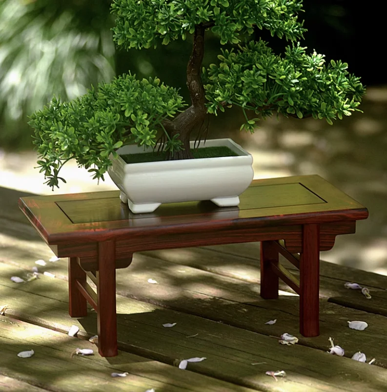 Replica del museo in miniatura di palissandro - DynastyCraft Ming Qing Trono Divano Sedia Set di schermi per trucco Fatto a mano Vintage Craft Bjd Decor