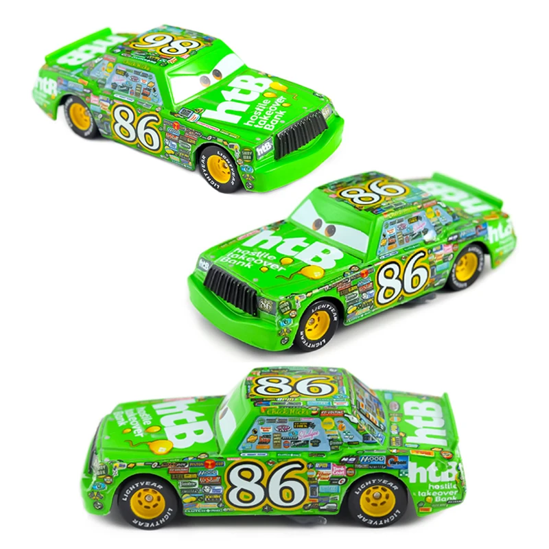 Pixar Cars 3 Lightning McQueen Road King No. 86 Version Model Car 1/55 Metal Alloy Die Casting Racing Toys Kids Birthday Gifts