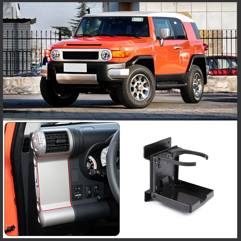 

For 2007-2021 Toyota FJ Cruiser black car side air outlet water cup beverage holder car interior decoration accessories