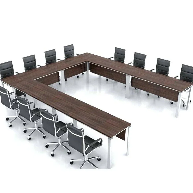 2022 Training Room Combination U-Shaped Wooden Conference Table