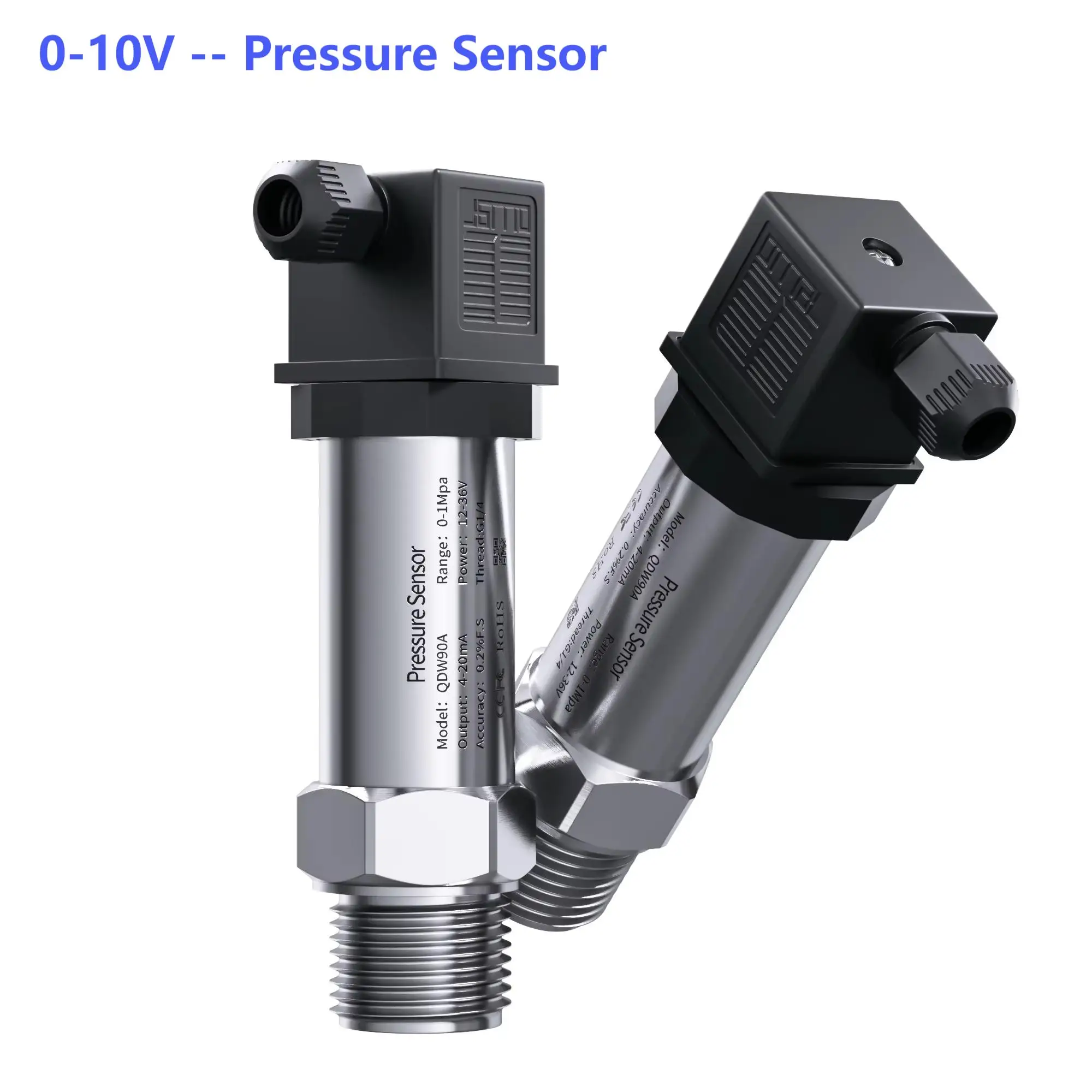 0-100bar 0-200bar Hersman Pressure Transducer 4-20mA RS485 0-10V 0-5V Pressure Sensor Transmitter M20*1.5 Pressure Transmitter