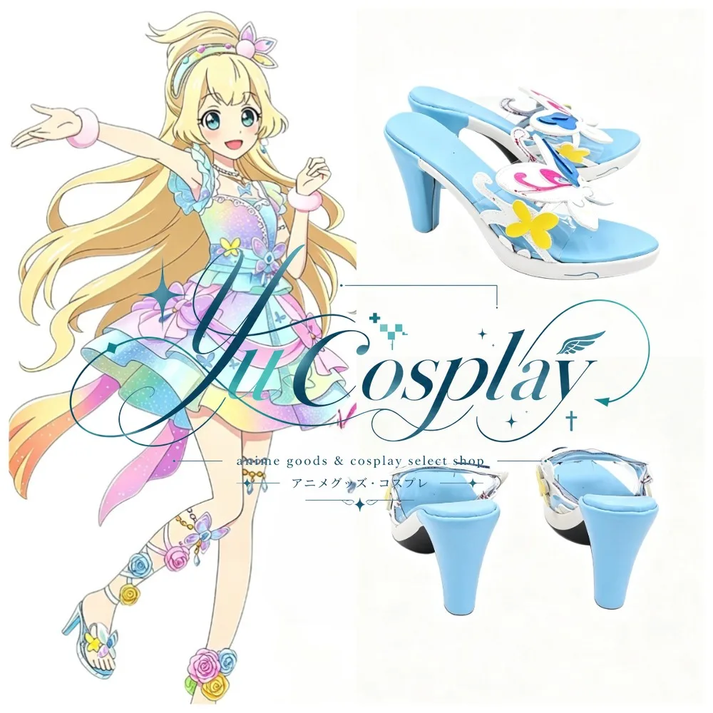 Aikatsu Shiratori Hime Cosplay Shoes Idol Anime Boots Custom Performance Footwear