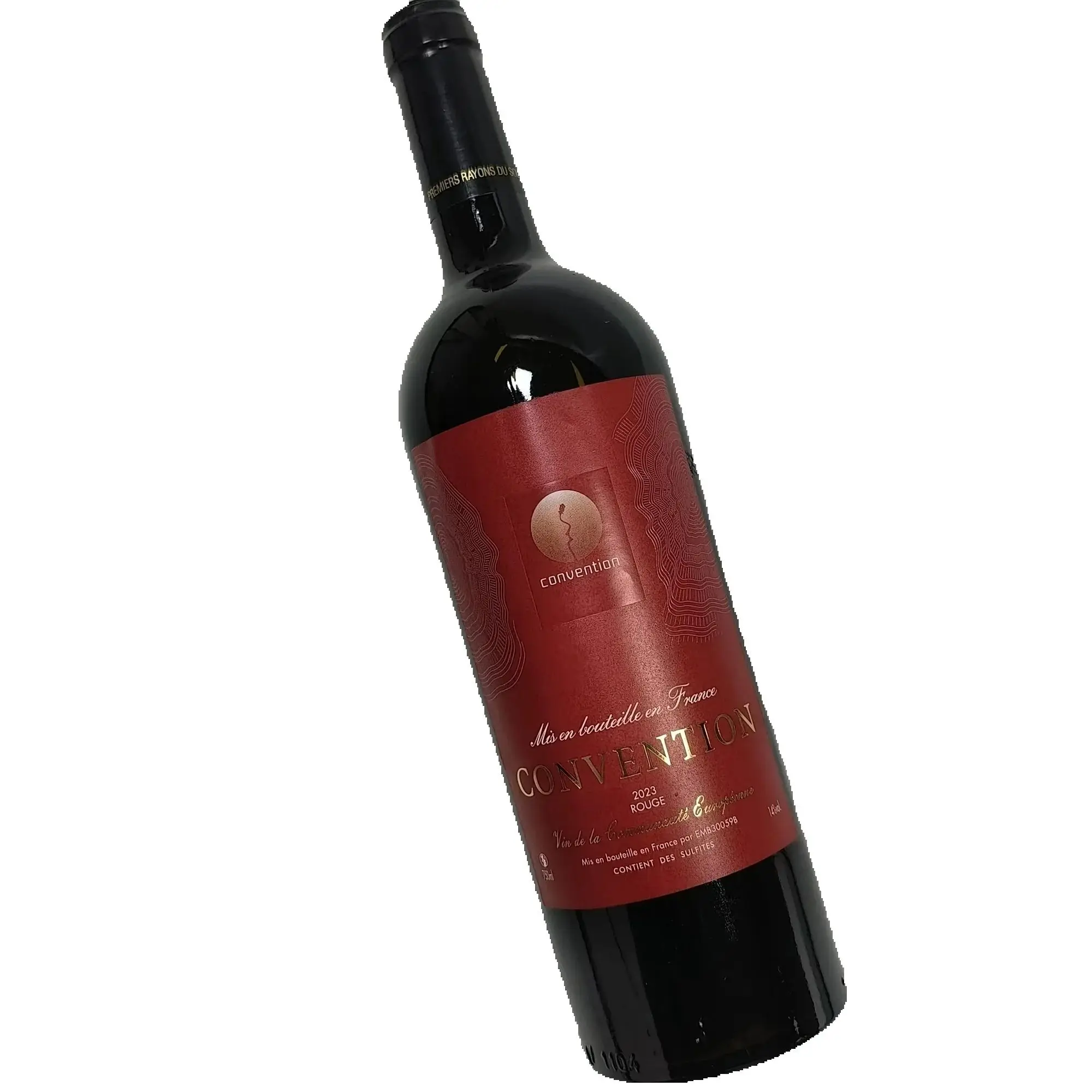 Custom Logo Red Wine Label Stickers｜Self-Adhesive｜UV Embossed