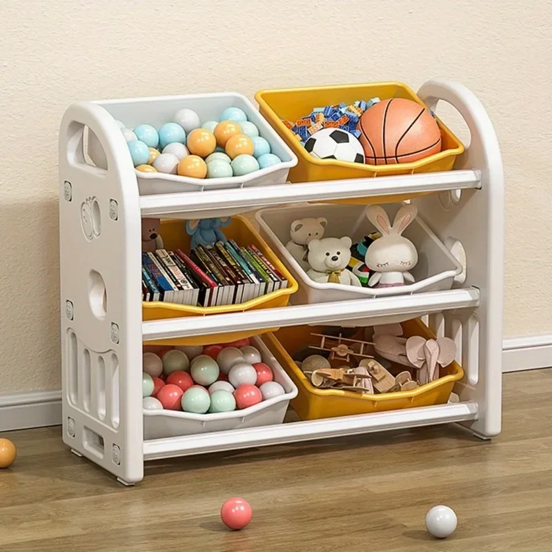 Multi-purpose Kids Cabinet Save Toy Plastic Children's Organizer Bookcase Girls Almacenamiento De Juguetes Kids Furniture