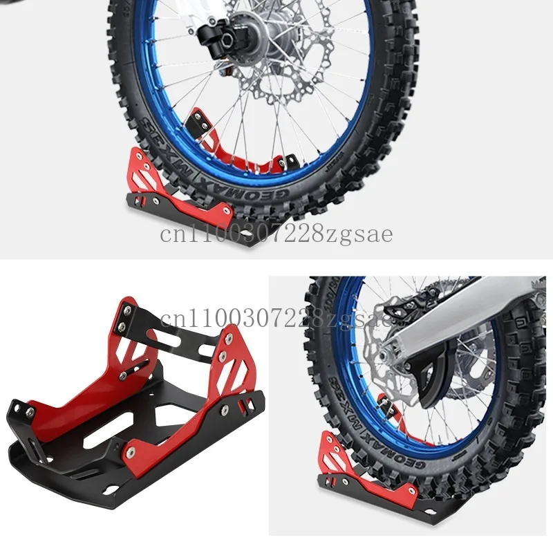 Motorcycle trailer front and rear wheel fixing bracket, motorcycle tire parking limiter, tire clamp, parking rack, limit rack.