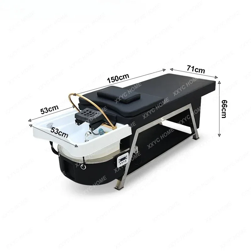 

shampoo bed barber shop special massage head treatment bed water circulation fumigation flushing bed