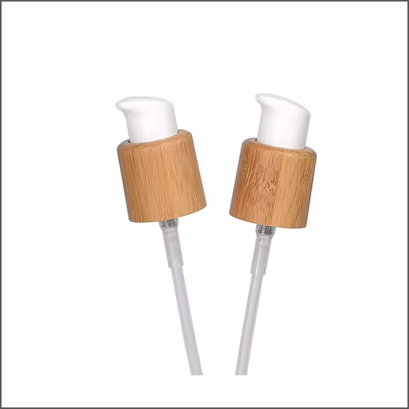 

CUSTOMIZE Lotion Wood Bamboo Dispenser Pump Cap Cosmetic Bamboo Pump for Shampoo/Body Wash Bottle Lotion Pump Lids Head