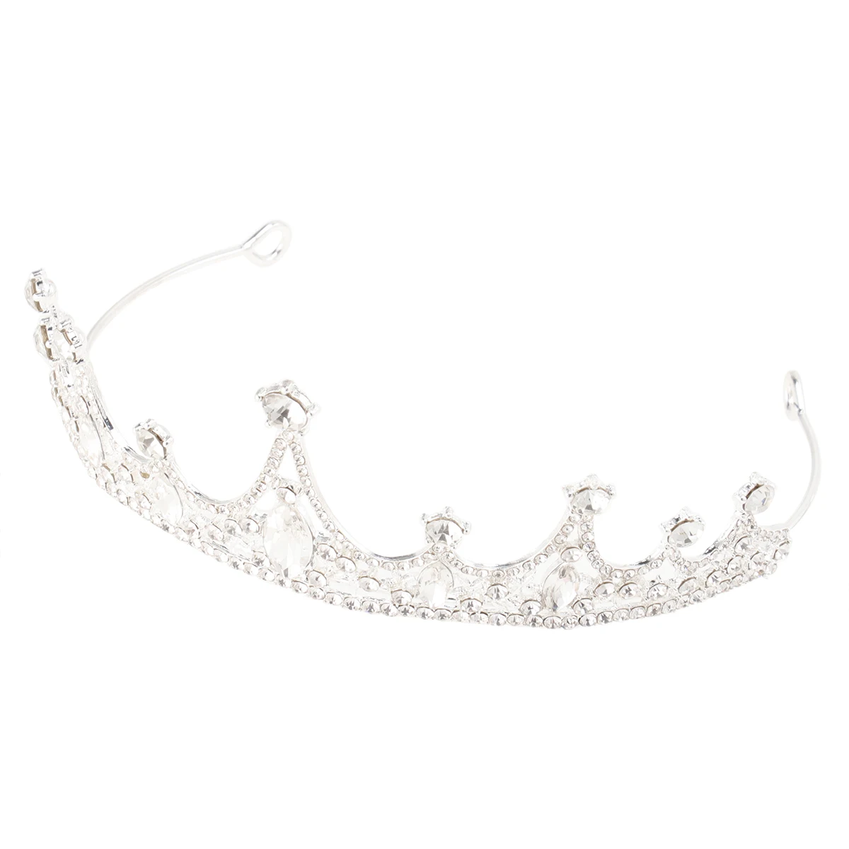 

Crystal Crown Headband Glitter Tiara Hair Band For Birthday Party Costume Photography White Sparkly Hair Accessory